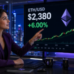 Analyst watches Ethereum rise 6% to $2,380 on an ETH/USD market chart